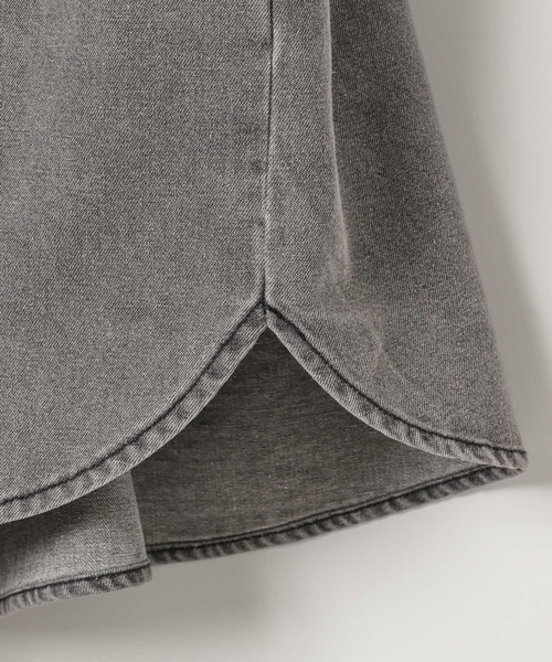 ALAND（エーランド）の「【UNISEX】ALAND／Aロゴデニム半袖シャツ（シャツ/ブラウス・レディース・ブラック/インディゴブルー・MEDIUM/SMALL）」の19枚目の写真