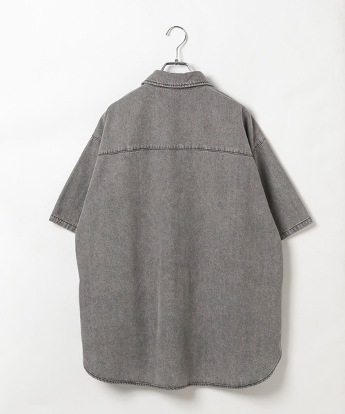 ALAND（エーランド）の「【UNISEX】ALAND／Aロゴデニム半袖シャツ（シャツ/ブラウス・レディース・ブラック/インディゴブルー・MEDIUM/SMALL）」の16枚目の写真