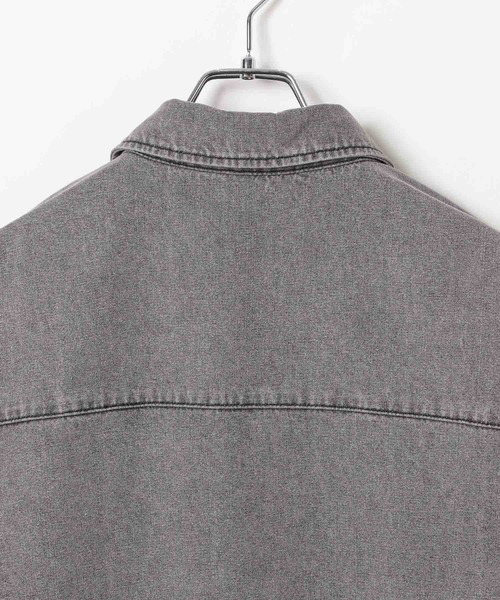 ALAND（エーランド）の「【UNISEX】ALAND／Aロゴデニム半袖シャツ（シャツ/ブラウス・レディース・ブラック/インディゴブルー・MEDIUM/SMALL）」の20枚目の写真