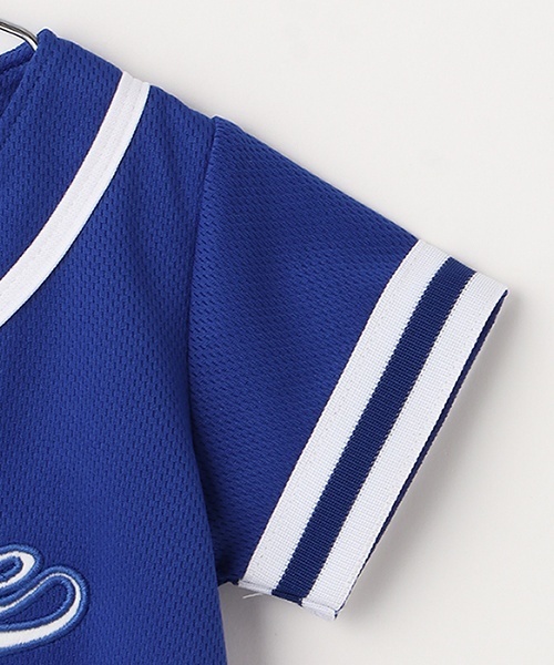 XLARGE KIDS(エクストララージキッズ)の「ベースボールショートオール(ロンパース・キッズ・ブルー/カラフル・70cm)」の4枚目の写真