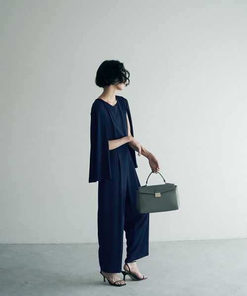 marjour（マージュール）の「MANTLE PANTS DRESS（サロペット/オーバーオール・レディース・ネイビー/ブラック・M/L）」の5枚目の写真