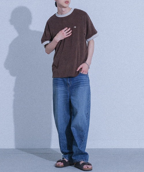 Champion(チャンピオン)の「【Champion】接触冷感 配色デザインパイルTシャツ【セットアップ対応】(Tシャツ/カットソー・メンズ・オフホワイト/ブラウン・XL/L/M)」の21枚目の写真