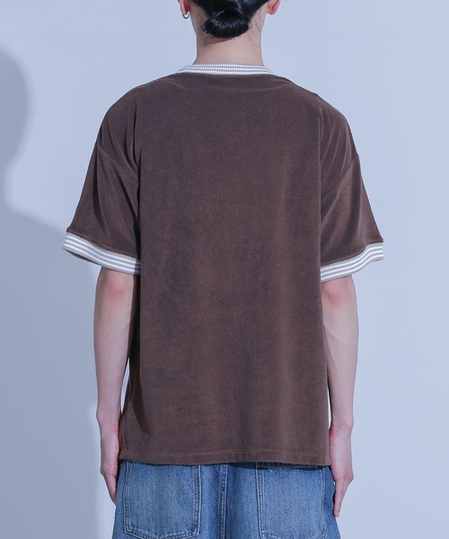 Champion(チャンピオン)の「【Champion】接触冷感 配色デザインパイルTシャツ【セットアップ対応】(Tシャツ/カットソー・メンズ・オフホワイト/ブラウン・XL/L/M)」の14枚目の写真