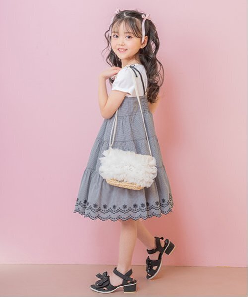 mezzo pianoメゾピアノ可愛いワンピースドレス新品未使用タグ付 新品タグ付】mezzo pianoスイーツ柄ドッキングワンピース 140cm