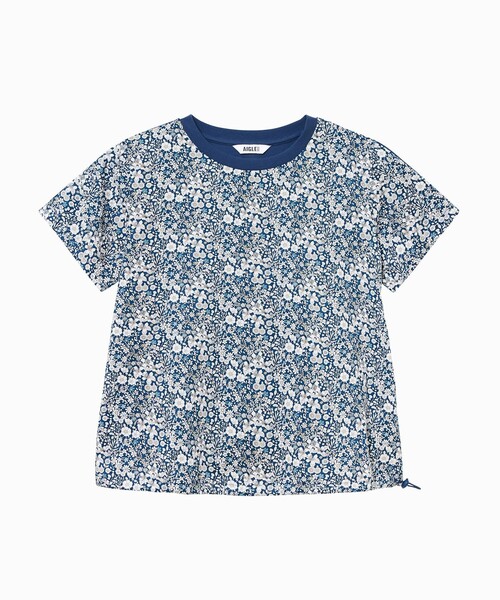 AIGLE(エーグル)の「リバティプリント 半袖Tシャツ(Tシャツ/カットソー・レディース・ブルー/キャメル/レッド・L/M/XS/S)」の12枚目の写真