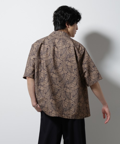 NANO universe(ナノユニバース)の「ボタニカルパターンサッカーシャツ 半袖(シャツ/ブラウス・メンズ・ホワイト/ブラック/ライトブラウン/ライトグリーン・L/M/S)」の21枚目の写真