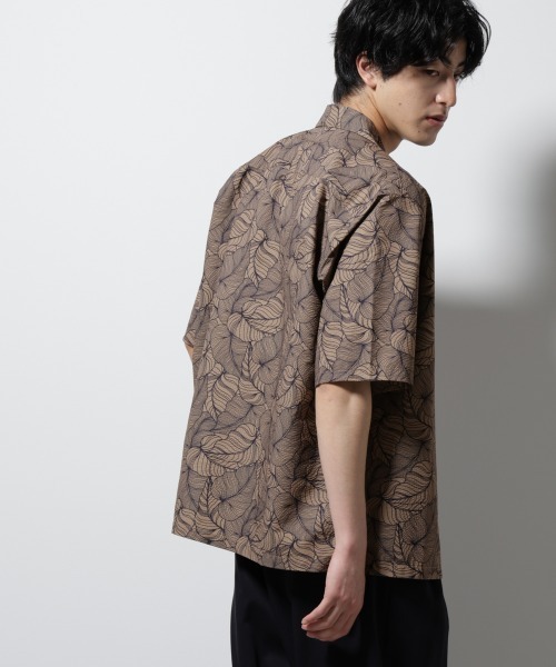 NANO universe(ナノユニバース)の「ボタニカルパターンサッカーシャツ 半袖(シャツ/ブラウス・メンズ・ホワイト/ブラック/ライトブラウン/ライトグリーン・L/M/S)」の22枚目の写真