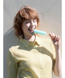 Te chichi TERRASSE | シャーリング衿付きカーディガン《2025summer catalog item》(カーディガン/ボレロ)