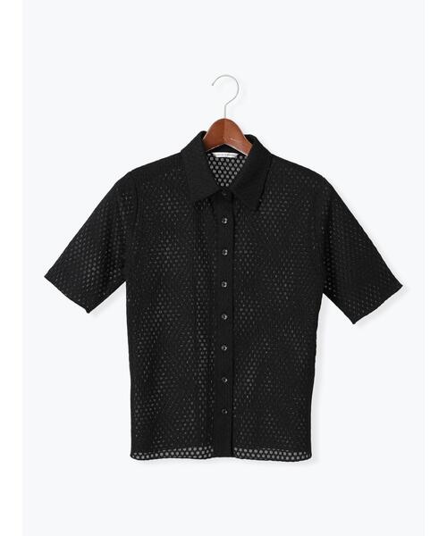 Te chichi TERRASSE(テチチテラス)の「シャーリング衿付きカーディガン《2025summer catalog item》(カーディガン/ボレロ・レディース・イエロー/ブラック/オフホワイト・F)」の8枚目の写真