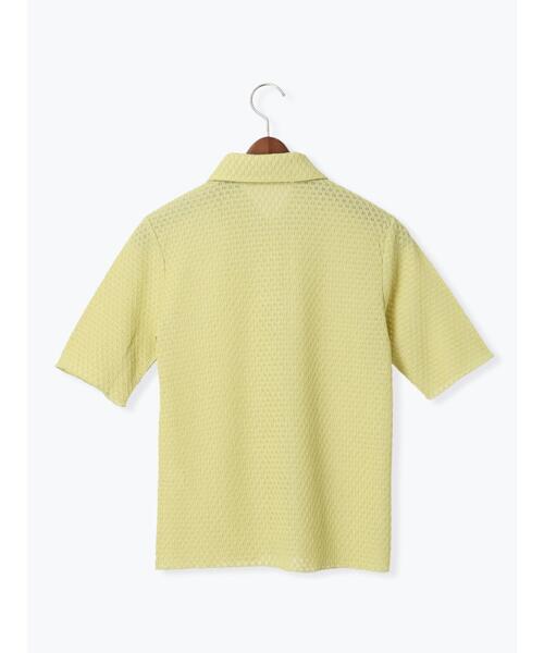 Te chichi TERRASSE(テチチテラス)の「シャーリング衿付きカーディガン《2025summer catalog item》(カーディガン/ボレロ・レディース・イエロー/ブラック/オフホワイト・F)」の10枚目の写真