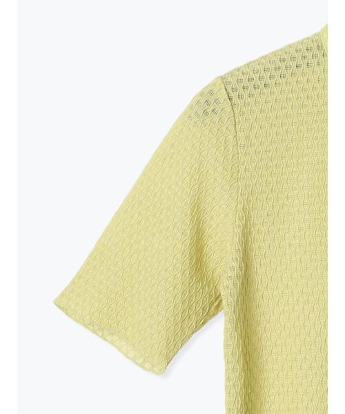 Te chichi TERRASSE(テチチテラス)の「シャーリング衿付きカーディガン《2025summer catalog item》(カーディガン/ボレロ・レディース・イエロー/ブラック/オフホワイト・F)」の12枚目の写真