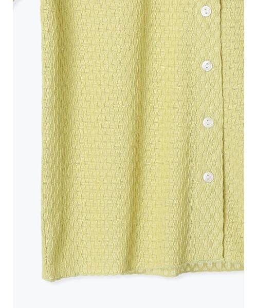 Te chichi TERRASSE(テチチテラス)の「シャーリング衿付きカーディガン《2025summer catalog item》(カーディガン/ボレロ・レディース・イエロー/ブラック/オフホワイト・F)」の13枚目の写真