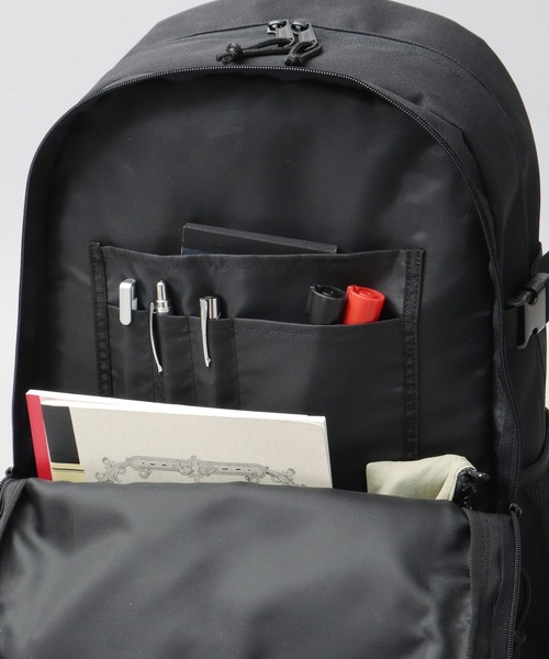 フロント2ポケット 大容量 2層式 バックパック サイドメッシュポケット