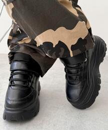 WEGO | WEGO/【25年春夏新作】ハイカットベルト厚底スニーカー(スニーカー)