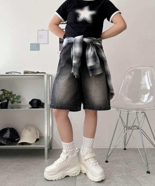 WEGO（ウィゴー）の「WEGO/【25年春夏新作】ハイカットベルト厚底スニーカー（スニーカー・レディース・ブラック/キャメル/ホワイト・MEDIUM/LARGE）」の5枚目の写真