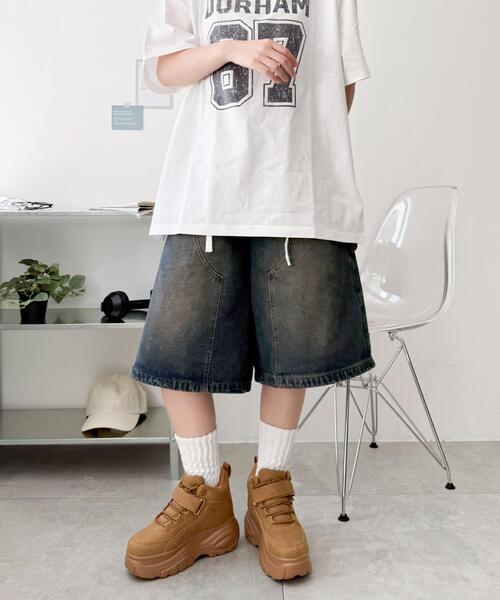 WEGO（ウィゴー）の「WEGO/【25年春夏新作】ハイカットベルト厚底スニーカー（スニーカー・レディース・ブラック/キャメル/ホワイト・MEDIUM/LARGE）」の19枚目の写真