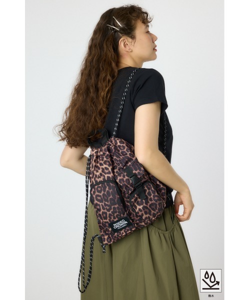 RODEO CROWNS WIDE BOWL（ロデオクラウンズワイドボウル）の「W/Rコードナップサック（バックパック/リュック・レディース・ブラック/ブラウン系その他/マルチ・FREE）」の3枚目の写真