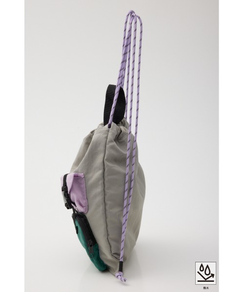 RODEO CROWNS WIDE BOWL（ロデオクラウンズワイドボウル）の「W/Rコードナップサック（バックパック/リュック・レディース・ブラック/ブラウン系その他/マルチ・FREE）」の13枚目の写真