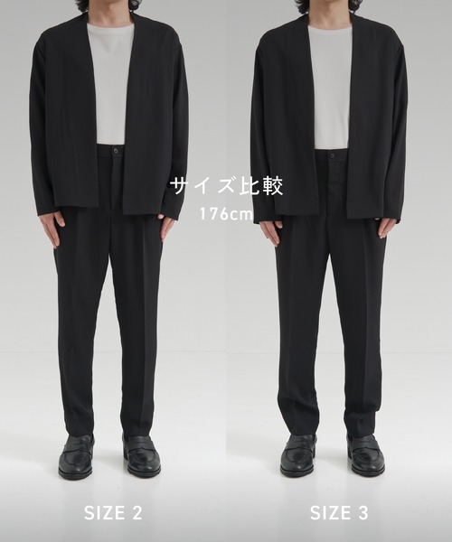 UNITED TOKYO(ユナイテッドトウキョウ)の「【再入荷】Summer Dry Air サイドゴムスラックス |夏服|軽量性|伸縮性|SETUP可(スラックス・メンズ・グレイッシュベージュ/ダークグレー/ブラック/オリーブ/ストライプ/ダークネイビー・1/2/3)」の18枚目の写真