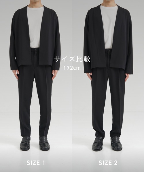UNITED TOKYO(ユナイテッドトウキョウ)の「【再入荷】Summer Dry Air サイドゴムスラックス |夏服|軽量性|伸縮性|SETUP可(スラックス・メンズ・グレイッシュベージュ/ダークグレー/ブラック/オリーブ/ストライプ/ダークネイビー・1/2/3)」の17枚目の写真