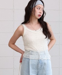 ストレッチレースキャミ