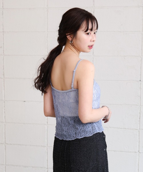 Bab(バブ)の「ストレッチレースキャミ(その他トップス・レディース・ライトブルー/ブラック/オフホワイト/グレー系その他3・FREE)」の7枚目の写真