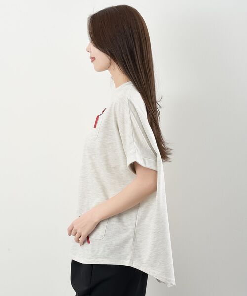 rps(アールピーエス)の「リボンキャットワイドT(Tシャツ/カットソー・レディース・オフホワイト/オートミール・フリー)」の11枚目の写真