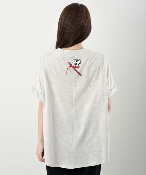 rps(アールピーエス)の「リボンキャットワイドT(Tシャツ/カットソー・レディース・オフホワイト/オートミール・フリー)」の10枚目の写真