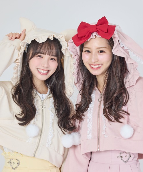DearMyLove(ディアマイラブ)の「【Yes!プリキュア5Go!Go!×DML】ショートデザインパーカー(パーカー・レディース・ブラック/ベビーピンク/ライトイエロー・M-L/LL~3L)」の19枚目の写真