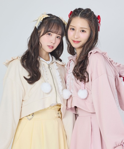 DearMyLove(ディアマイラブ)の「【Yes!プリキュア5Go!Go!×DML】ショートデザインパーカー(パーカー・レディース・ブラック/ベビーピンク/ライトイエロー・M-L/LL~3L)」の18枚目の写真