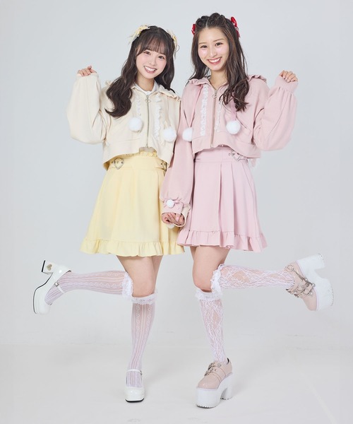 DearMyLove(ディアマイラブ)の「【Yes!プリキュア5Go!Go!×DML】ショートデザインパーカー(パーカー・レディース・ブラック/ベビーピンク/ライトイエロー・M-L/LL~3L)」の21枚目の写真