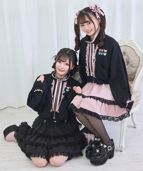 DearMyLove(ディアマイラブ)の「【Yes!プリキュア5Go!Go!×DML】ショートデザインパーカー(パーカー・レディース・ブラック/ベビーピンク/ライトイエロー・M-L/LL~3L)」の17枚目の写真