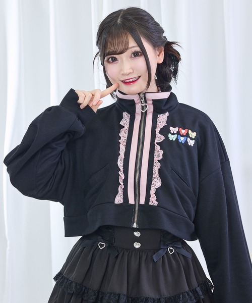 DearMyLove(ディアマイラブ)の「【Yes!プリキュア5Go!Go!×DML】ショートデザインパーカー(パーカー・レディース・ブラック/ベビーピンク/ライトイエロー・M-L/LL~3L)」の15枚目の写真