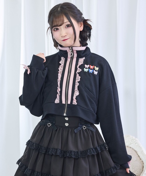 DearMyLove(ディアマイラブ)の「【Yes!プリキュア5Go!Go!×DML】ショートデザインパーカー(パーカー・レディース・ブラック/ベビーピンク/ライトイエロー・M-L/LL~3L)」の14枚目の写真