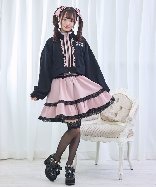 DearMyLove(ディアマイラブ)の「【Yes!プリキュア5Go!Go!×DML】ショートデザインパーカー(パーカー・レディース・ブラック/ベビーピンク/ライトイエロー・M-L/LL~3L)」の12枚目の写真