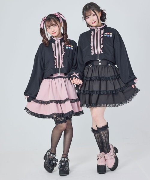 DearMyLove(ディアマイラブ)の「【Yes!プリキュア5Go!Go!×DML】ショートデザインパーカー(パーカー・レディース・ブラック/ベビーピンク/ライトイエロー・M-L/LL~3L)」の8枚目の写真