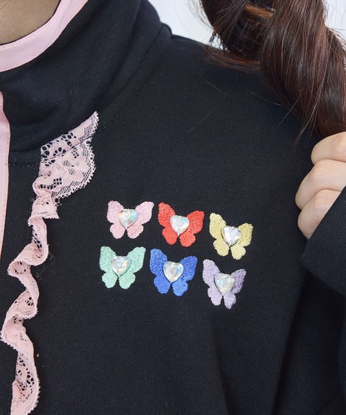 DearMyLove(ディアマイラブ)の「【Yes!プリキュア5Go!Go!×DML】ショートデザインパーカー(パーカー・レディース・ブラック/ベビーピンク/ライトイエロー・M-L/LL~3L)」の5枚目の写真