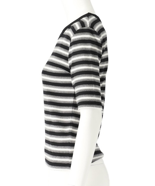 anap mimpi(アナップミンピ)の「ボーダーフライスコンパクト半袖Tシャツ(Tシャツ/カットソー・レディース・ブラック/ブラウン・FREE)」の16枚目の写真