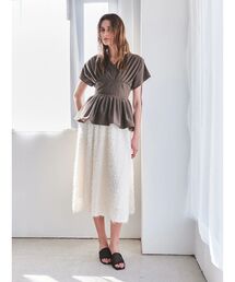 TONAL（トーナル）の「JQギャザーフレアスカート（スカート・レディース）」
