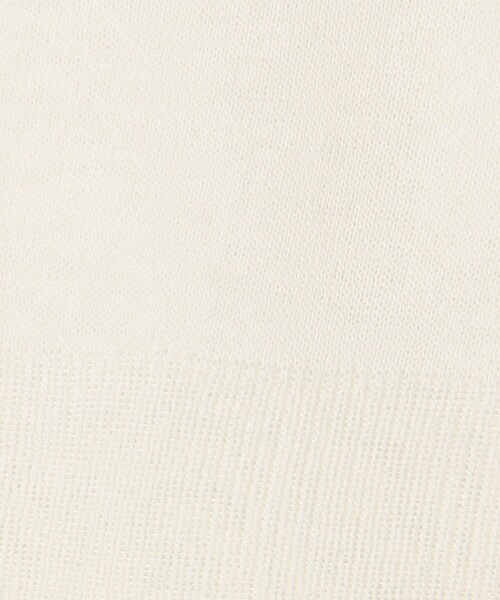 NOLLEY'S LIGHT（ノーリーズライト）の「麻風半袖Vネックカーディガン（ニット/セーター・レディース・オフホワイト/チャコールグレー/グレイッシュベージュ・38）」の17枚目の写真