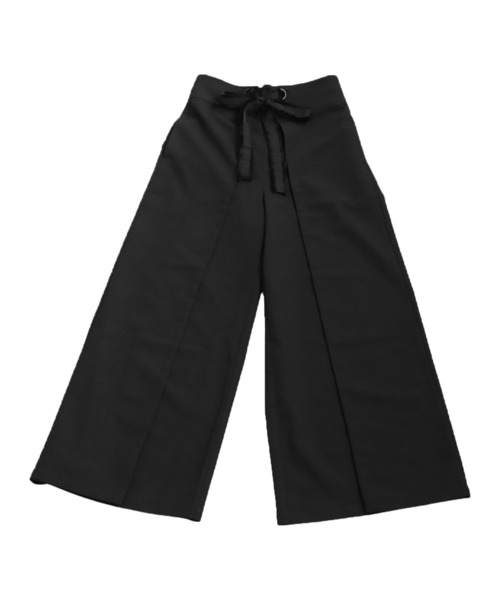 antiqua(アンティカ)の「レイヤード風ワイドパンツ(その他パンツ・レディース・ダークグレー/ブラック・LARGE/MEDIUM)」の15枚目の写真