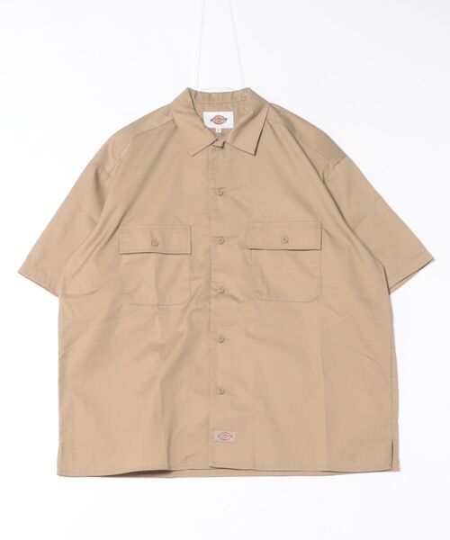 Dickies（ディッキーズ）の「∴WEGO/DickiesライトTCツイルワークシャツ（シャツ/ブラウス・メンズ・ブルー/ブラック/ベージュ/スミクロ・LARGE）」の3枚目の写真