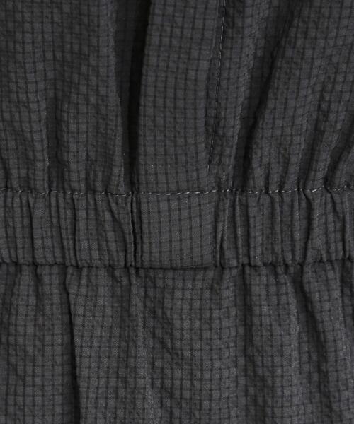 DRESKIP（ドレスキップ）の「【洗える/S-LL/ひんやり/UV】女性らしさ漂う サッカーワンピース（ワンピース・レディース・ブルー系その他/ダークブラウン/チャコールグレー・01/02/03/04）」の7枚目の写真