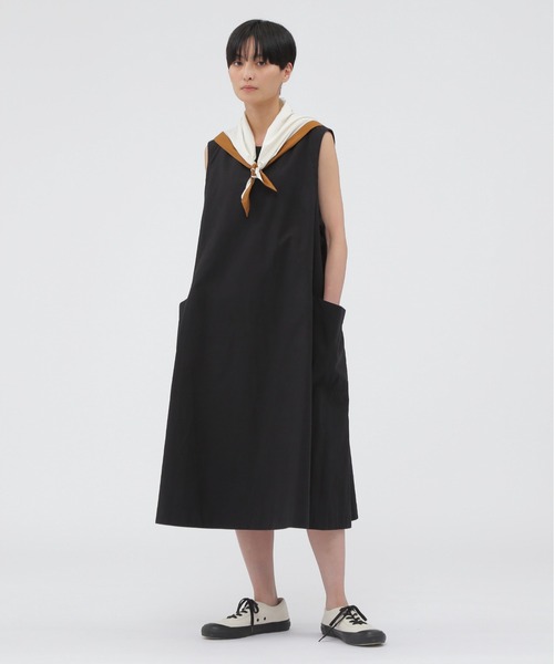 MHL.（エムエイチエル）の「MHL WOVEN SCOUT SCARF（ストール/ショール・レディース・オフホワイト/ブルー・FREE）」の4枚目の写真