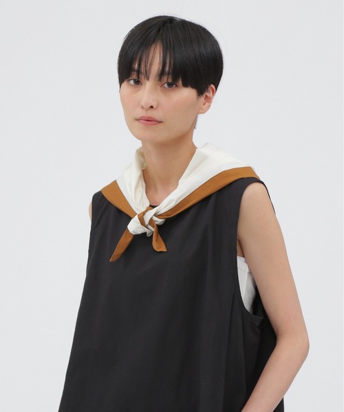 MHL.（エムエイチエル）の「MHL WOVEN SCOUT SCARF（ストール/ショール・レディース・オフホワイト/ブルー・FREE）」の6枚目の写真