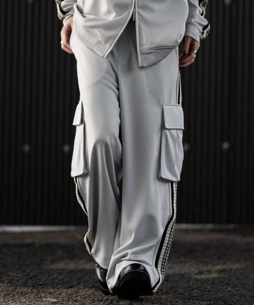 CLEL】Hand Knitting Track Cargo Pants / ハンドニッティング