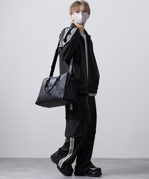 CLEL(クレイル)の「【CLEL】Hand Knitting Track Cargo Pants / ハンドニッティング トラックカーゴパンツ(カーゴパンツ・メンズ・チャコールグレー/ブラック/ライトグレー・L/M/S/XS)」の9枚目の写真