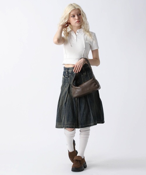 FOREVER 21(フォーエバー トゥエンティーワン)の「【2025SS】スナップボタンフーディー(Tシャツ/カットソー・レディース・ブラック/グレー/ホワイト・FREE)」の10枚目の写真