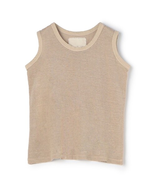 v::room（ヴィルーム）の「【別注】V::room ヘンプピケ タンクトップ（タンクトップ・レディース・ホワイト/ライトブルー/ベージュ・FREE）」の3枚目の写真