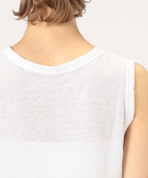 v::room（ヴィルーム）の「【別注】V::room ヘンプピケ タンクトップ（タンクトップ・レディース・ホワイト/ライトブルー/ベージュ・FREE）」の9枚目の写真